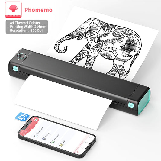 mipiace™     portable thermal printer Phomemo M08F A4